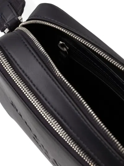 Marc O'polo Embossed-logo Zip Bag In Blue