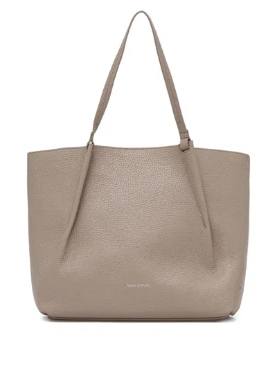 Marc O'polo Medium Grained-leather Tote Bag In Neutral