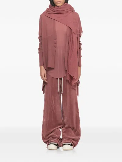 Rick Owens Asymmetric Sleeveless Tank Top In Pink