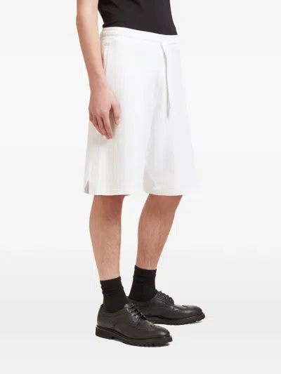 Aiezen Drawstring Drop-crotch Shorts In White