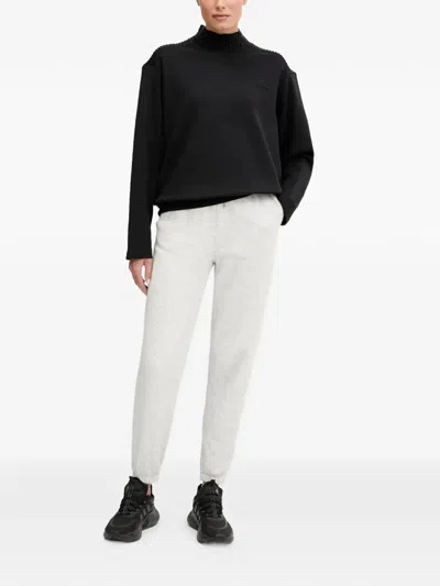 Guess Usa Knitted High-neck Sweatshirt In Black