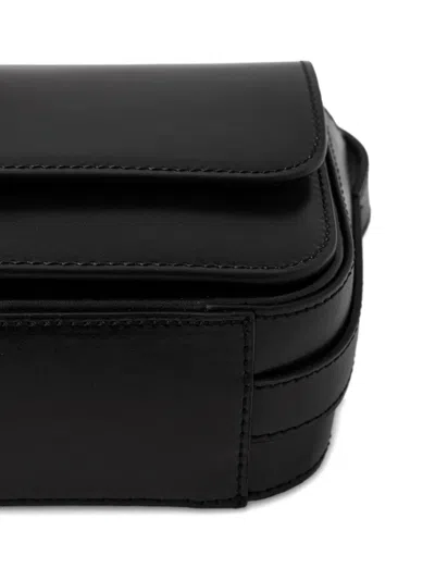 Marc O'polo Rectangular Leather Cross Body Bag In Black