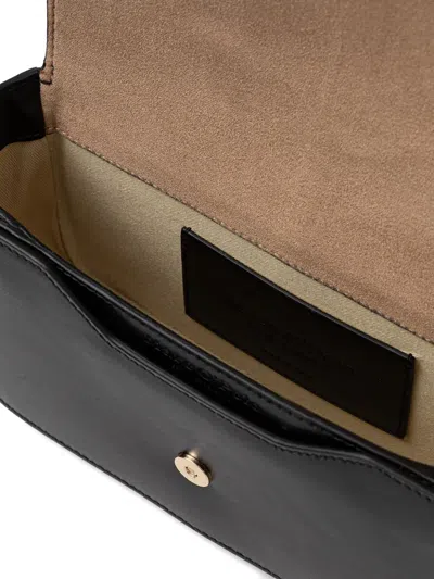 Marc O'polo Rectangular Leather Cross Body Bag In Black