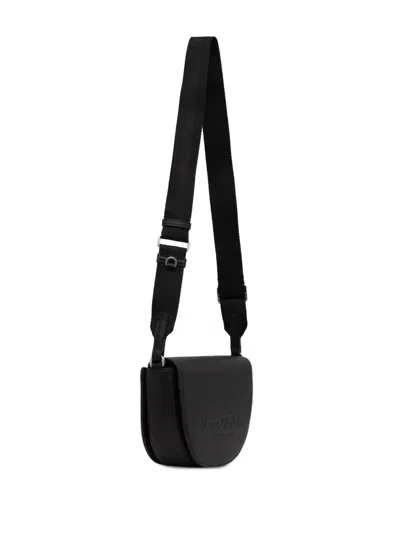 Marc O'polo Small Debossed-logo Shoulder Bag In Black