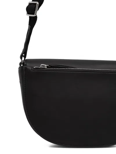 Marc O'polo Small Debossed-logo Shoulder Bag In Black