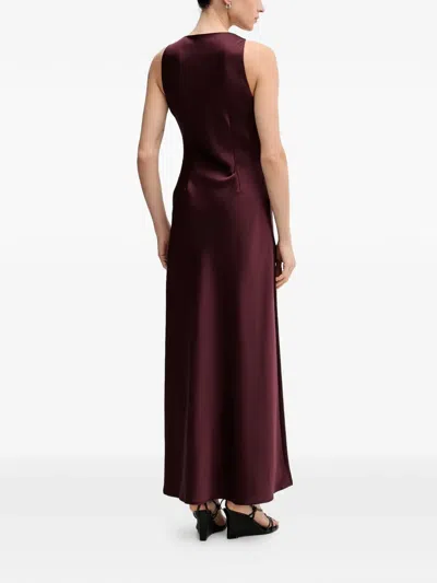 Gestuz Sleeveless Midi Dress In Burgundy