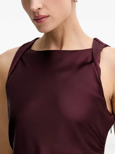 Gestuz Sleeveless Midi Dress In Burgundy