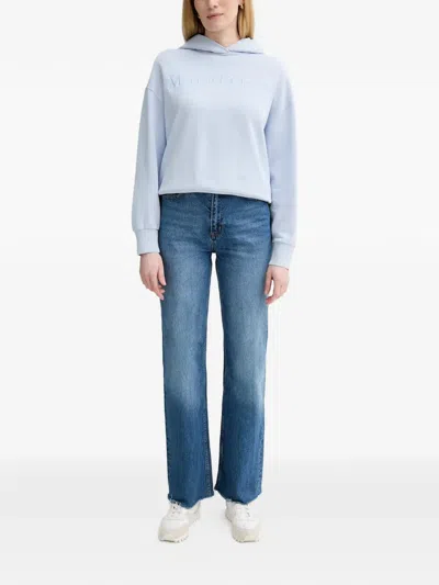 Marc O'polo Logo Hoodie In Blue