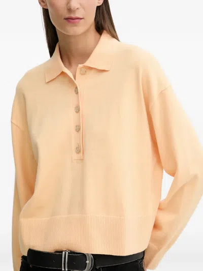 Marc O'polo Button Polo Shirt In Yellow