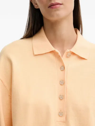 Marc O'polo Button Polo Shirt In Yellow