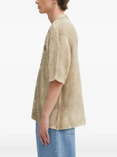 Aape By A Bathing Ape Patch Buttoned Shirt In Neutral