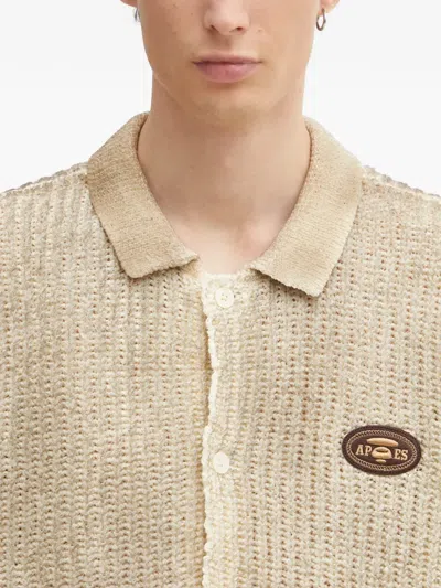 Aape By A Bathing Ape Patch Buttoned Shirt In Neutral