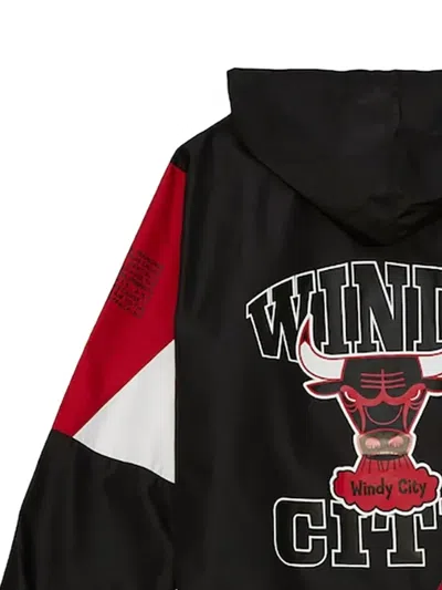 Mitchell & Ness Nba Bulls Sport Jacket In Black