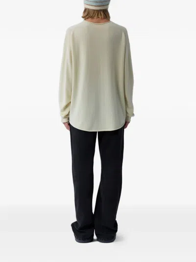 Guest In Residence Crewneck Cashmere Sweater In White