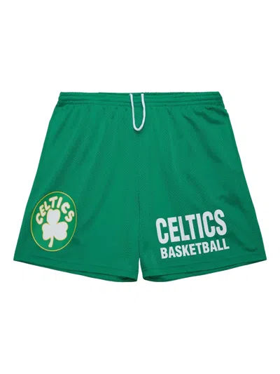 Mitchell & Ness Boston Celtics Hardwood Classics Gameday Shorts In Green