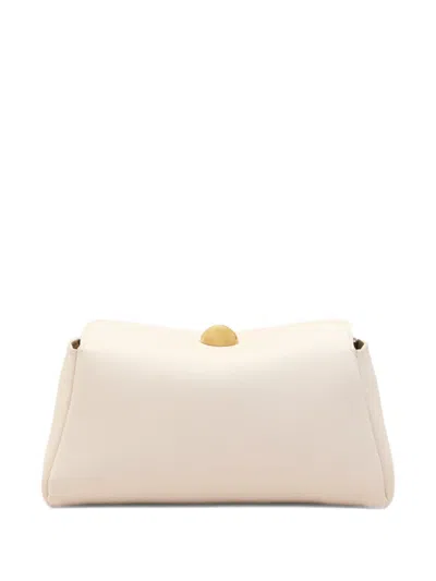 Ami Alexandre Mattiussi Mini Carrousel Leather Ccross Body Bag In Neutral