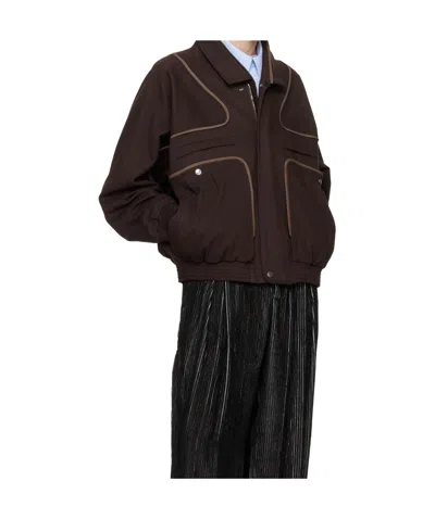 Kiko Kostadinov Harrer Blouson Jacket In Brown