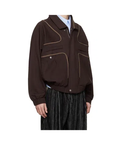 Kiko Kostadinov Harrer Blouson Jacket In Brown