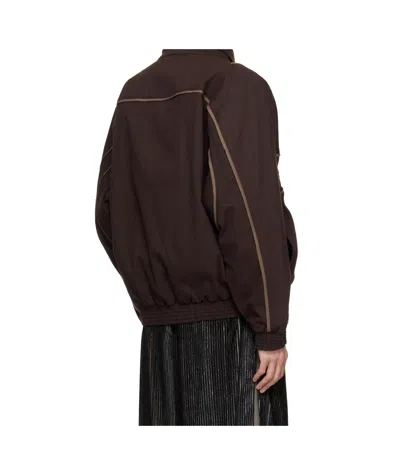 Kiko Kostadinov Harrer Blouson Jacket In Brown