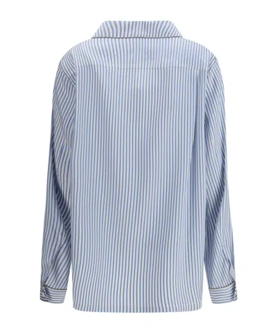 Tom Ford Striped Button-up Shirt In Blue