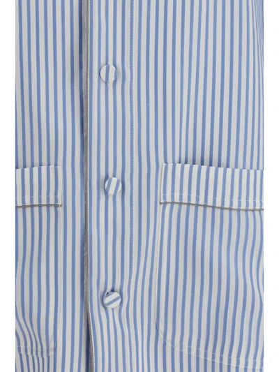 Tom Ford Striped Button-up Shirt In Blue