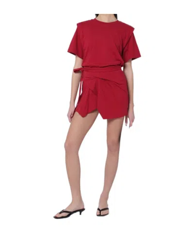 Isabel Marant Cherry-coloured Zelitos Cotton T-shirt Women In Red