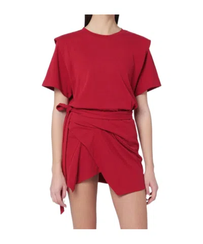 Isabel Marant Cherry-coloured Zelitos Cotton T-shirt Women In Red