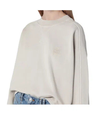 Isabel Marant Étoile Beige Crew-neck Cotton Sweatshirt Women In Neutral