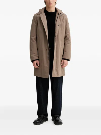 Marc O'polo Hooded Coat In Neutral