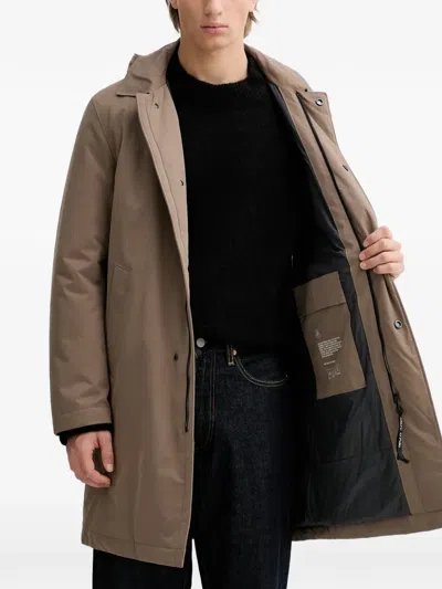 Marc O'polo Hooded Coat In Neutral