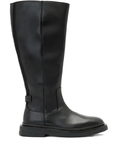 Allsaints Escher Zip-fastening Boots In Black