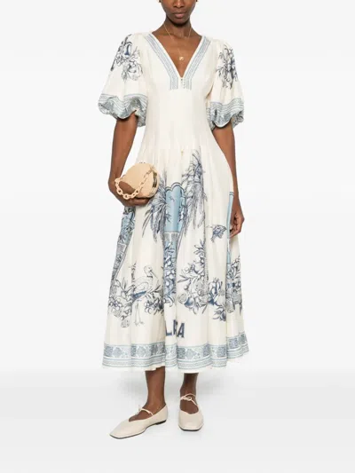 Alemais V-neck Patterned Mini Dress In Animal Print