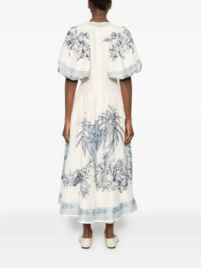 Alemais V-neck Patterned Mini Dress In Animal Print