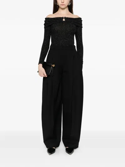 Ba&sh Off-shoulder Gathered Top In Black