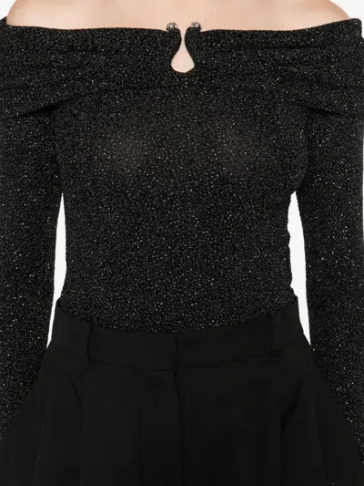 Ba&sh Off-shoulder Gathered Top In Black