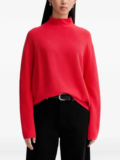 Marc O'polo Mock-neck Sweater In Red