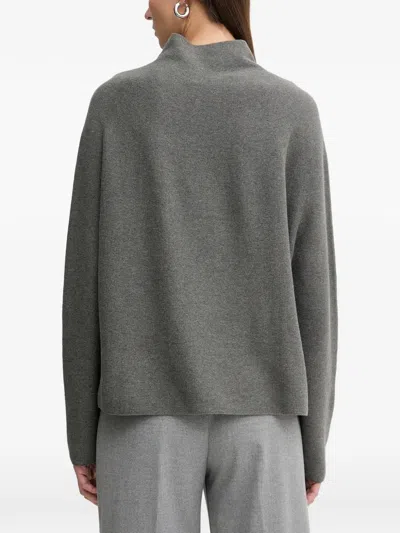 Marc O'polo Funnel-neck Sweater In Gray