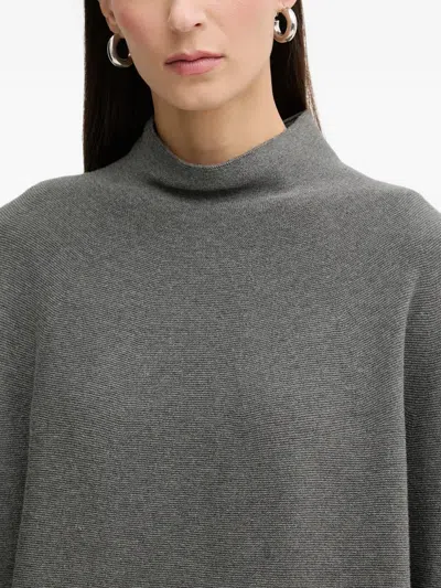 Marc O'polo Funnel-neck Sweater In Gray