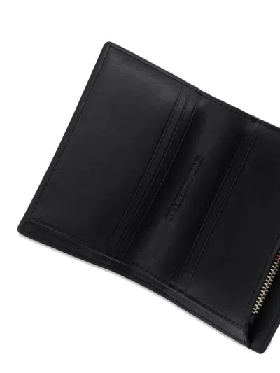 Karl Lagerfeld Padlock Flap Wallet In Black