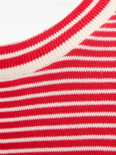 Marc O'polo Striped Sweater In Pink