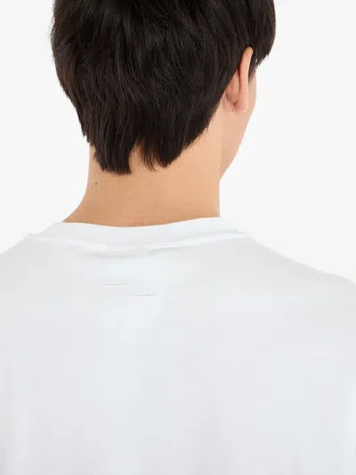 Filling Pieces Boxy Embroidered T-shirt In White