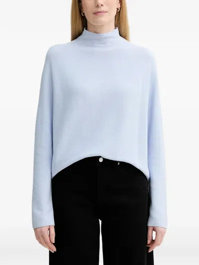Marc O'polo Funnel-neck Sweater In Blue