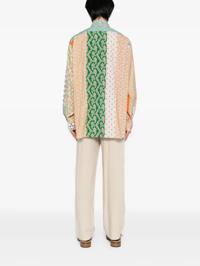 Midorikawa Patchwork Pocket Shirt In Multi