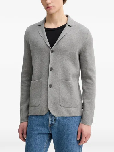 Marc O'polo Buttoned Cardigan In Gray