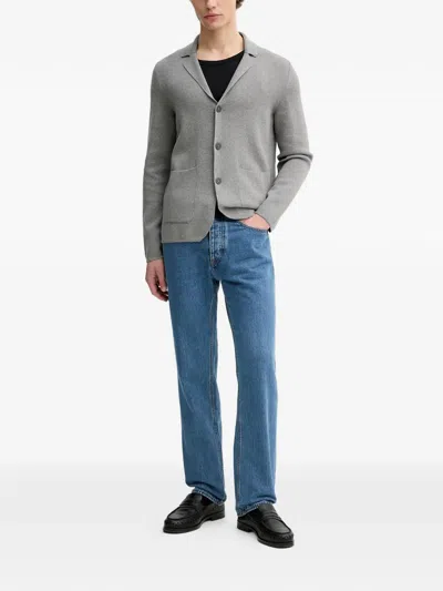 Marc O'polo Buttoned Cardigan In Gray