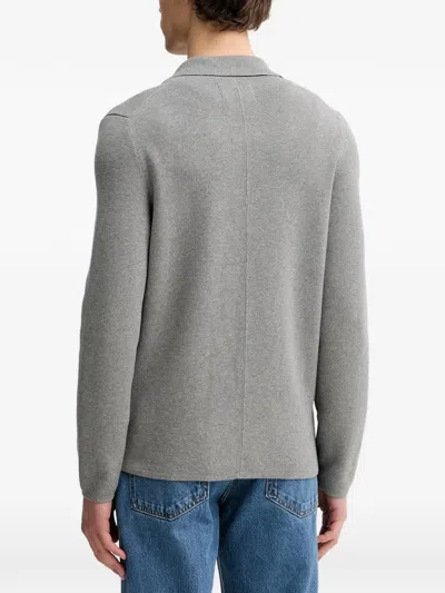 Marc O'polo Buttoned Cardigan In Gray