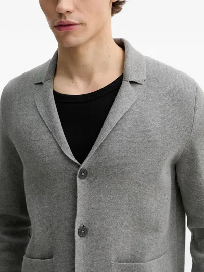 Marc O'polo Buttoned Cardigan In Gray