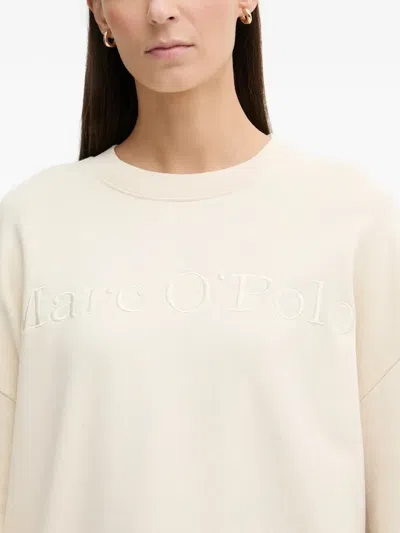 Marc O'polo Embroidered Sweatshirt In Neutral