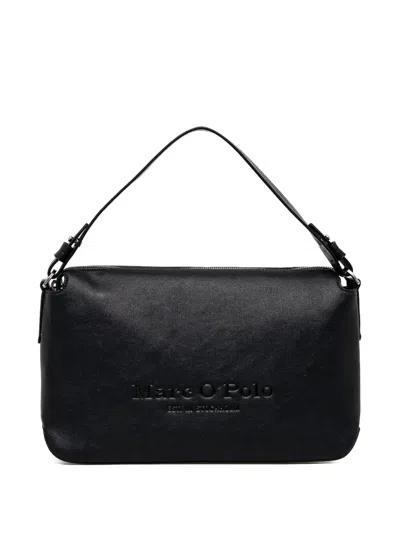 Marc O'polo Debossed Tote Bag In Black