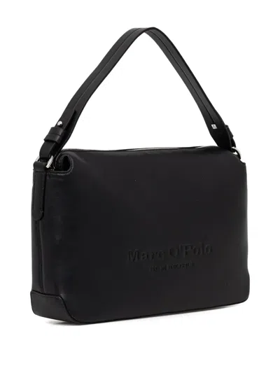 Marc O'polo Debossed Tote Bag In Black